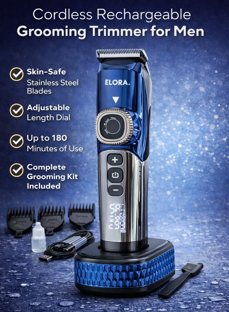ELORA Hair Trimmer for Men, Cordless Rechargeable, Adjustable Length, ELPC-1882 - Image 1